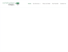 Tablet Screenshot of constructivecopy.com